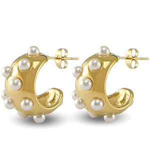 Earrings 'pearls small'