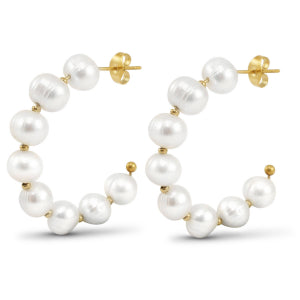 Earrings 'round pearls'