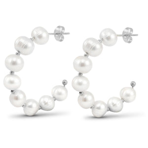 Earrings 'round pearls'